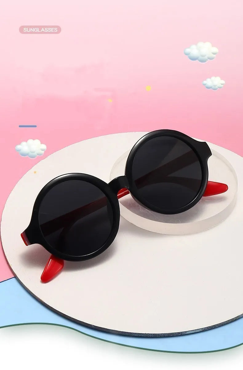 Flexible Silicon Sunglasses Round French Style Circle Stye Polarized UV400